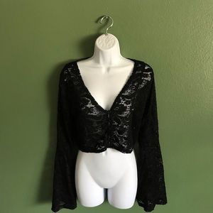 Deep V-Neck Crop Top